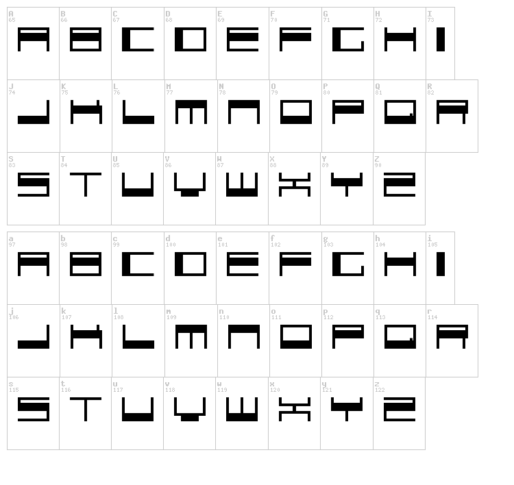 Voker font map